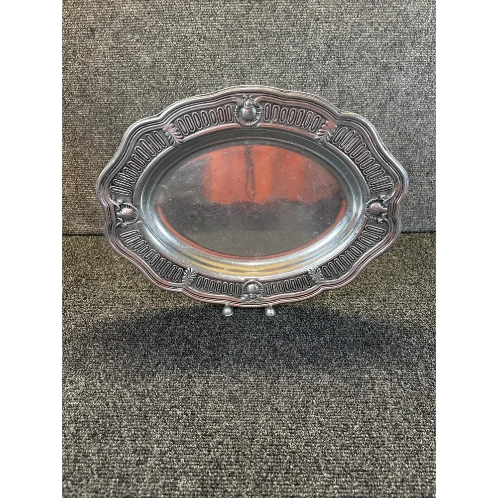 Vtg~Wilton Armetale Germain Oval Bowl Richard Wilton Collection~15